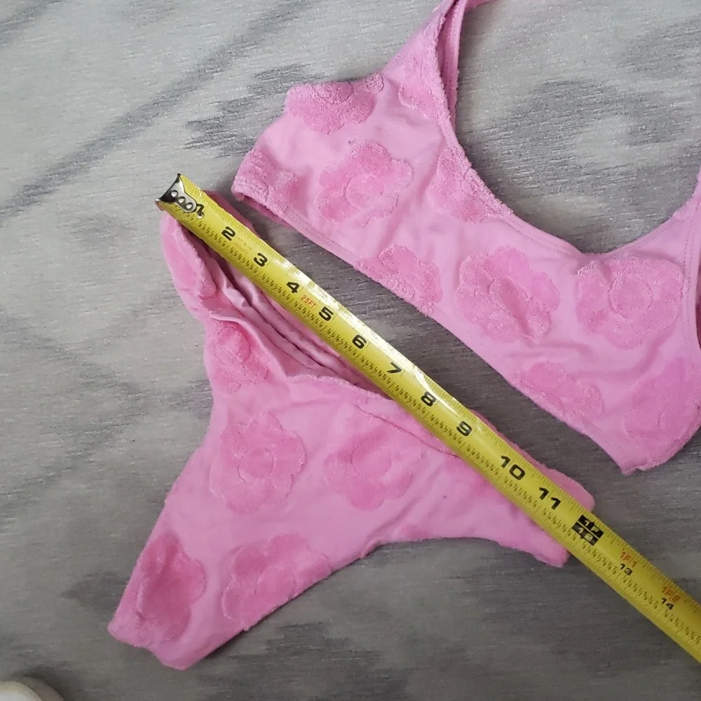 Frankies Bikinis pink swimsuit size xs